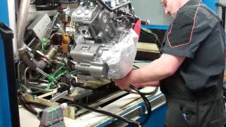 KTM Factory Tour 2011 LC8 Dyno engine testing  1 [upl. by Ayanat]