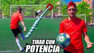 Aprende a Pegar al Balón con Potencia  Como Chutar Fuerte y con Potencia Faltas Tutorial [upl. by Girardi]