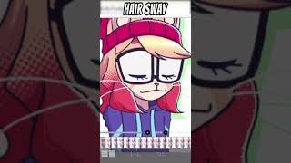 IBIS PAINT X TUTORIAL ANIMATED HAIR SWAY ibispaintx animation flipaclip tutorial drawing [upl. by Vitia]