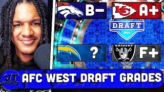 JTs 2024 AFC West Draft Grades  NFL Draft Grades [upl. by Lindy]