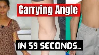 Carrying Angle in 59 seconds shorts mbbs 59seconds [upl. by Nairolf]