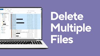 How to Delete Multiple Files at Once on Laptop [upl. by Anawk251]