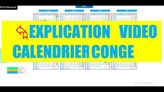 Excel Calendrier état dabsence [upl. by Damiani207]