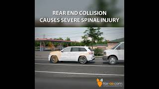 Rear End Collision Causes Severe Spinal Injury [upl. by Yditsahc]