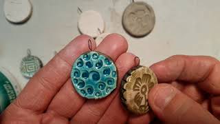 How to make clay pendants [upl. by Aliehs]