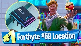 Fortnite Fortbyte 59 Location  Accessible with Durrr Emoji inside Pizza Pit restaurant [upl. by Phail]