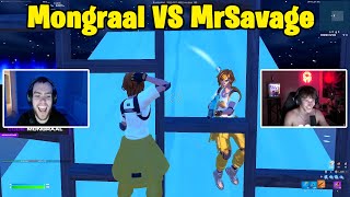 Mongraal VS MrSavage 1v1 Buildfights [upl. by Brahear]