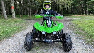 2022 KFX 90 Youth Race quad Motocross project nearly completed Handles like it’s on rails ✌️🤙 [upl. by Etteloiv]