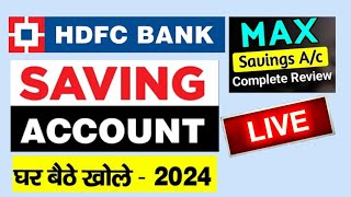 HDFC Bank Savings Max Account opening 2024  lifetime free premium debit card  9000 Cashback trick [upl. by Animehliw145]