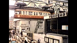 1972 WuppertalOberbarmen Suspension Railway Germany [upl. by Eelinnej]