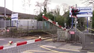 NIR 4000 Class DMU 4015  Jordanstown Level Crossing  12317 [upl. by Medwin]