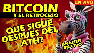 🚨 PUEDE HACER UN RETROCESO  hasta donde  Análisis bitcoin en vivo  btc cripto [upl. by Luben]