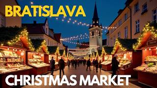 Bratislava 🇸🇰🎄 A Fairytale Christmas in Bratislava Wonderland 4K [upl. by Yrffoeg487]