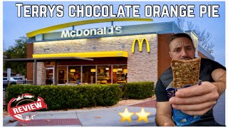 McDONALDS TERRYS CHOCOLATE ORANGE PIE REVIEW [upl. by Anauqed]