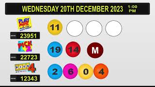 Nlcb Draw Results Wednesday 20th December 2023 [upl. by Mauceri438]