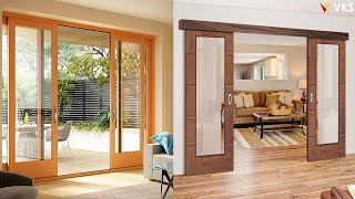 Sliding Door Design  Sliding Wooden Door  Sliding Barn Door  Modern Sliding Glass Door [upl. by Alakim]