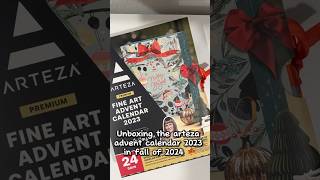 Unboxing The Arteza Advent Calendar 2023 🎨🎁 shorts artist arteza trending [upl. by Ibrahim]