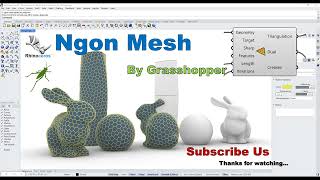 Rhino  Grasshopper Tutorial Ngon Mesh [upl. by Gerhardt]