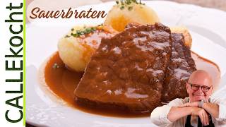 Besten Sauerbraten selber machen  Omas Rezept mit Bratensoße [upl. by Sparkie]