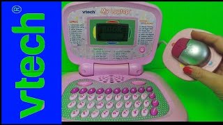 VTECH BARBIE PINK MY FIRST LAPTOP TOY WITH NUMBERS AND MUSIC [upl. by Avera]