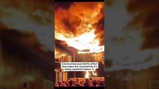 Chinese cinema hall on fire No thats just 5D cinema 5d wtfmomment [upl. by Attenyl]