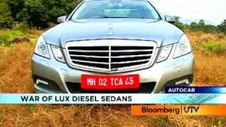 2011 MercedesBenz EClass Vs BMW 5D Vs Jaguar XFS  Comparison Test  Autocar India [upl. by Eardnaed577]