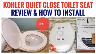 HOW TO INSTALL KOHLER TOILET SEAT Quiet Close [upl. by Amsirahc]