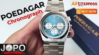 POEDAGAR 970 Luxury Chrono Watch Tissot PRX Homage Watch│Poedagar Watch Review│Subtitles [upl. by Meras435]