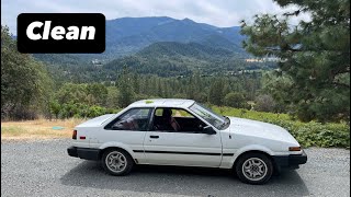 20 years of dirt Barn find AE86 get cleaned and track prep for Panic Grand Prix 2 [upl. by Hesler]