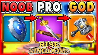 COMPLETE Equipment Guide BEST Equipment amp UPGRADE Order in Rise of Kingdoms 2022 F2P amp Whales [upl. by Av]