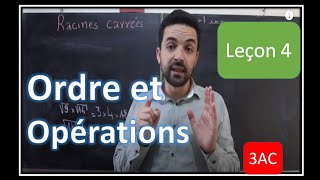 maths 3ème année collège  Ordre et opérations  partie 1 [upl. by Ellehsat21]