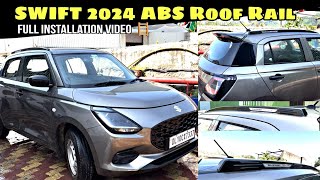 Swift 2024 All Modified accessories ‼️Abs Roof Rail Black ♨️ [upl. by Johanan371]