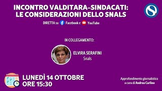 Incontro Valditarasindacati le considerazioni dello Snals [upl. by Nacnud]