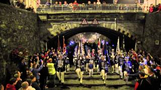 East Belfast Protestant Boys FB  Downshire Guiding Star FB Parade 2014 [upl. by Zsamot]