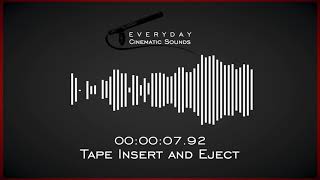 Tape Insert and Eject  HQ Sound Effects [upl. by Dewain]