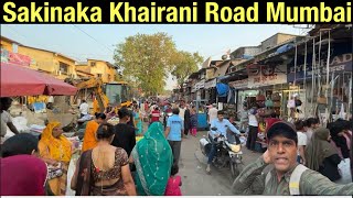 sakinaka Khairani Road 🛣️  साकिनाका रोड  Mumbai [upl. by Ahsakat230]