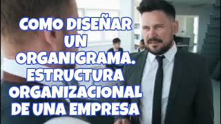 🔴COMO DISEÑAR UN ORGANIGRAMA ESTRUCTURA ORGANIZACIONAL DE UNA EMPRESA [upl. by Dole]