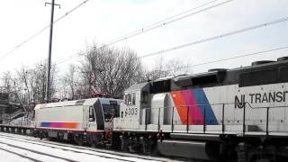 NJ Transit ALP46GP402ALP46A Equipment Move [upl. by Alberik]