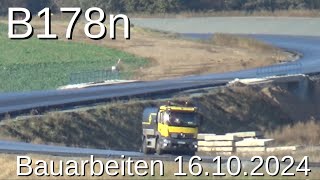 B178n Bauarbeiten 20241016 Oberseifersdorf  Oderwitz [upl. by Akeinahs]