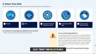 Registering as a Driver in the DOT Clearinghouse [upl. by Enilrahc]