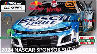 2024 NASCAR Sponsor Silly Season [upl. by Aelber201]