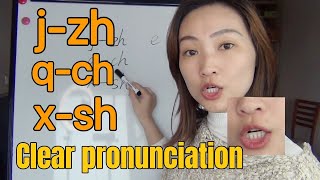 Chinese Pronunciation Training jzh qch xsh comparison [upl. by Radbun]