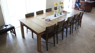 Making a 10 x 4 Solid Ash Dining Table [upl. by Asamot]