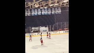 Goal 4 USA Hockey Arena Detroit 92124 [upl. by Yanahc]