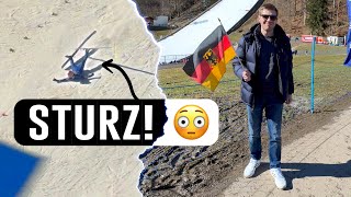 SchockMoment Sturz beim Skispringen😱  Memphiz [upl. by Suilenrac]