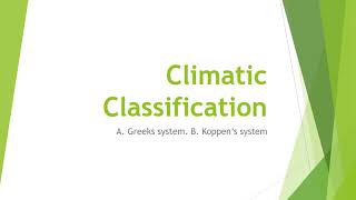 Climatic Classification with Phillip [upl. by Asa]