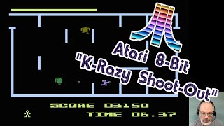 Atari 8Bit Game Play KRazy ShootOut [upl. by Olrac]