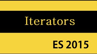 ES6 and Typescript Tutorial  38  Iterables and Iterators [upl. by Ruiz]