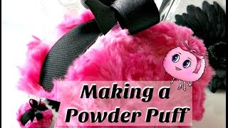 How I Make a Body Powder Puff  basic style [upl. by Cedric]