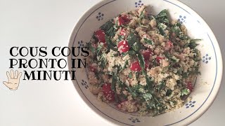 COUS COUS PRONTO IN 5 MINUTI RICETTA ESTIVA SENZA COTTURA [upl. by Dichy]